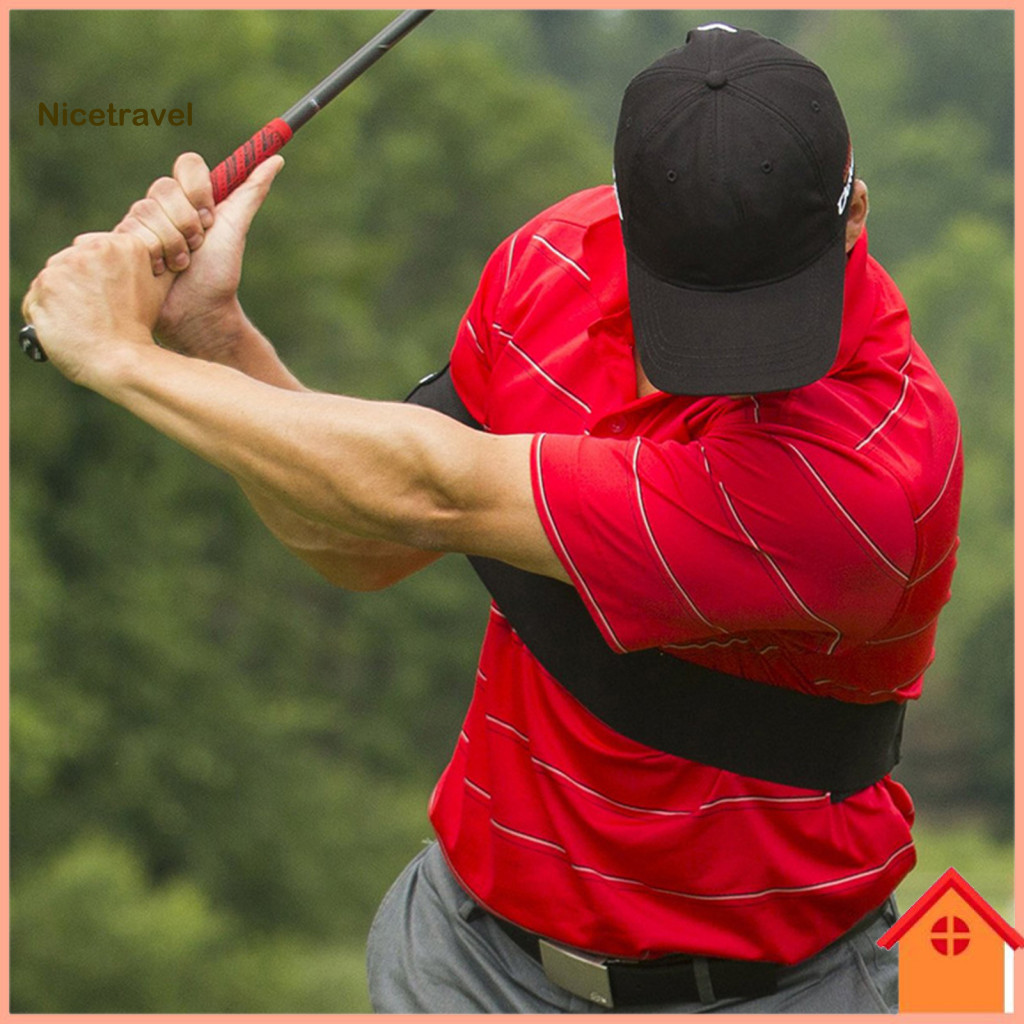Adjustable Golf Arm Support Correction Belt Lightweight Foldable Swing Trainer for Men Women Stability to Improve Accura