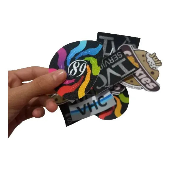 100 Adesivo Termocolante Personalizado Qualquer Tema 5×7cm