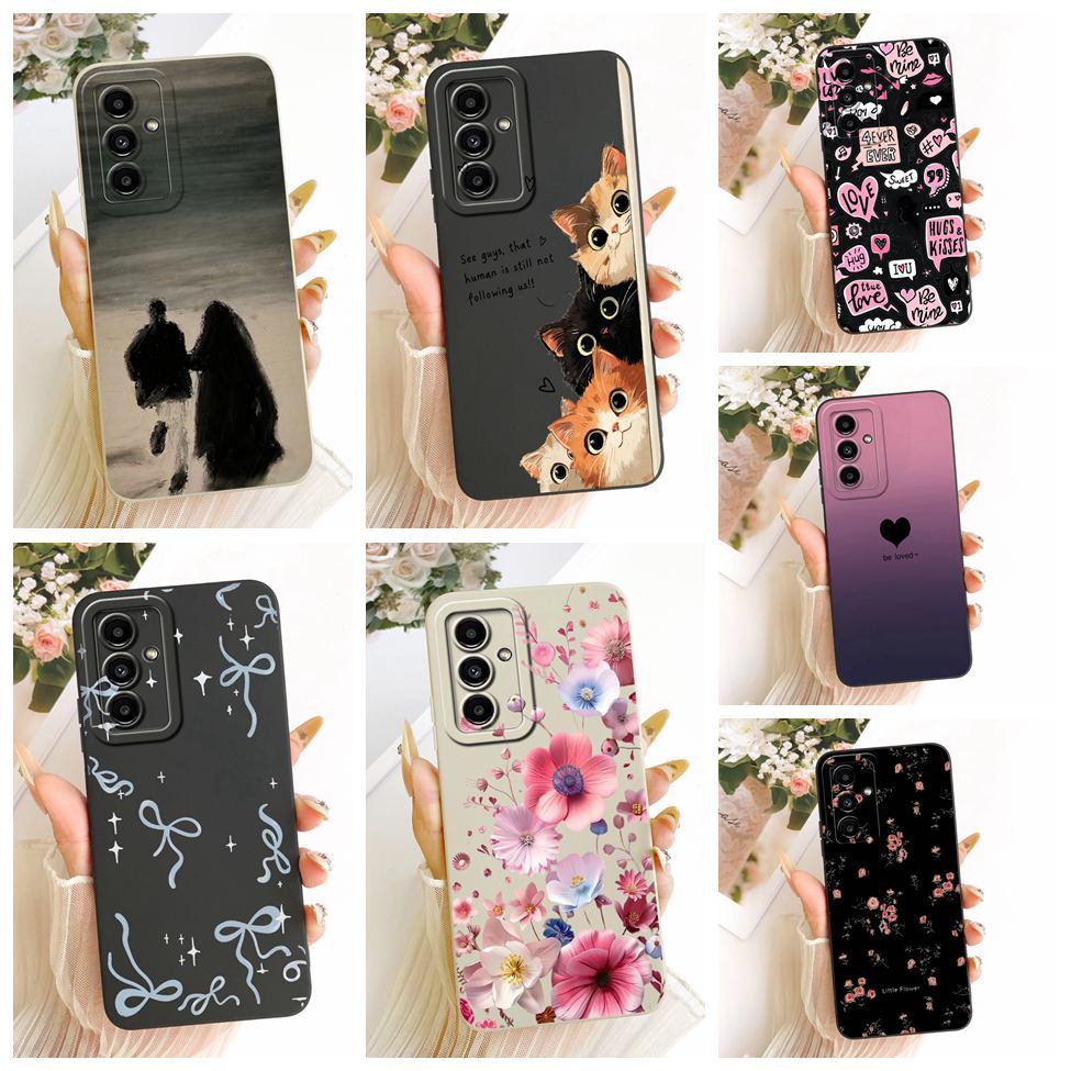 Para Samsung Galaxy A25 5G Caso Capa De Silicone Moda Gato Bonito Engraçado Padrão Embalagem SM-A256E A256B A256U A256U1