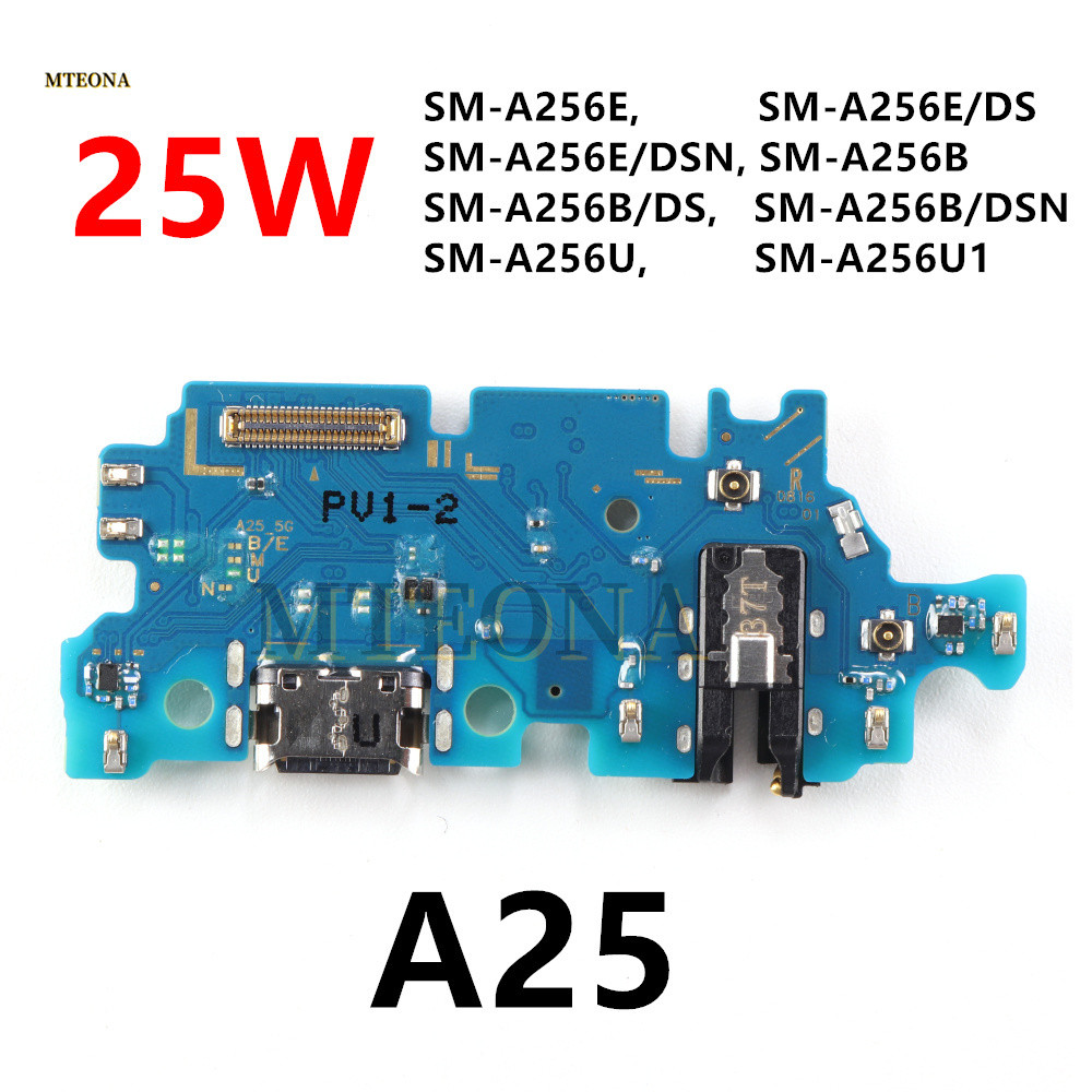 Porta De Carregamento USB Tipo-C De 25W Para Samsung Galaxy A25 A256B SM-A256E A256U Placa De Carga Conector PCB Soquete