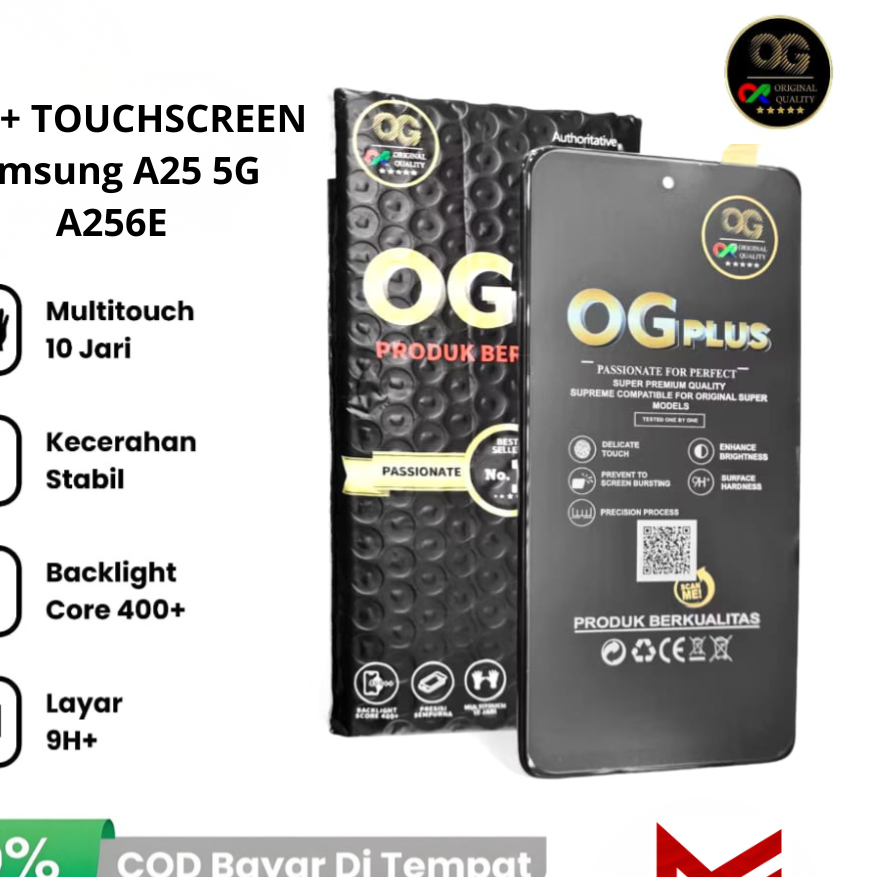 LAYAR LCD Fullset Touchscreen Samsung A25 5G A256E OG Plus Sem Moldura Touch Screen Garantia Da Loja