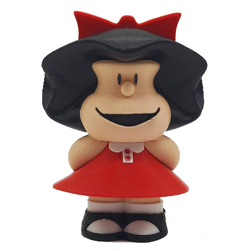 Action Figure Mafalda - Vermelha - Plástico