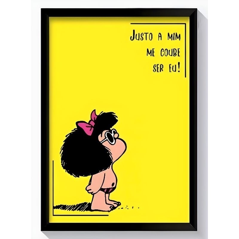 Quadro decorativo 1 peça 20x30 Mafalda Quarto Sala