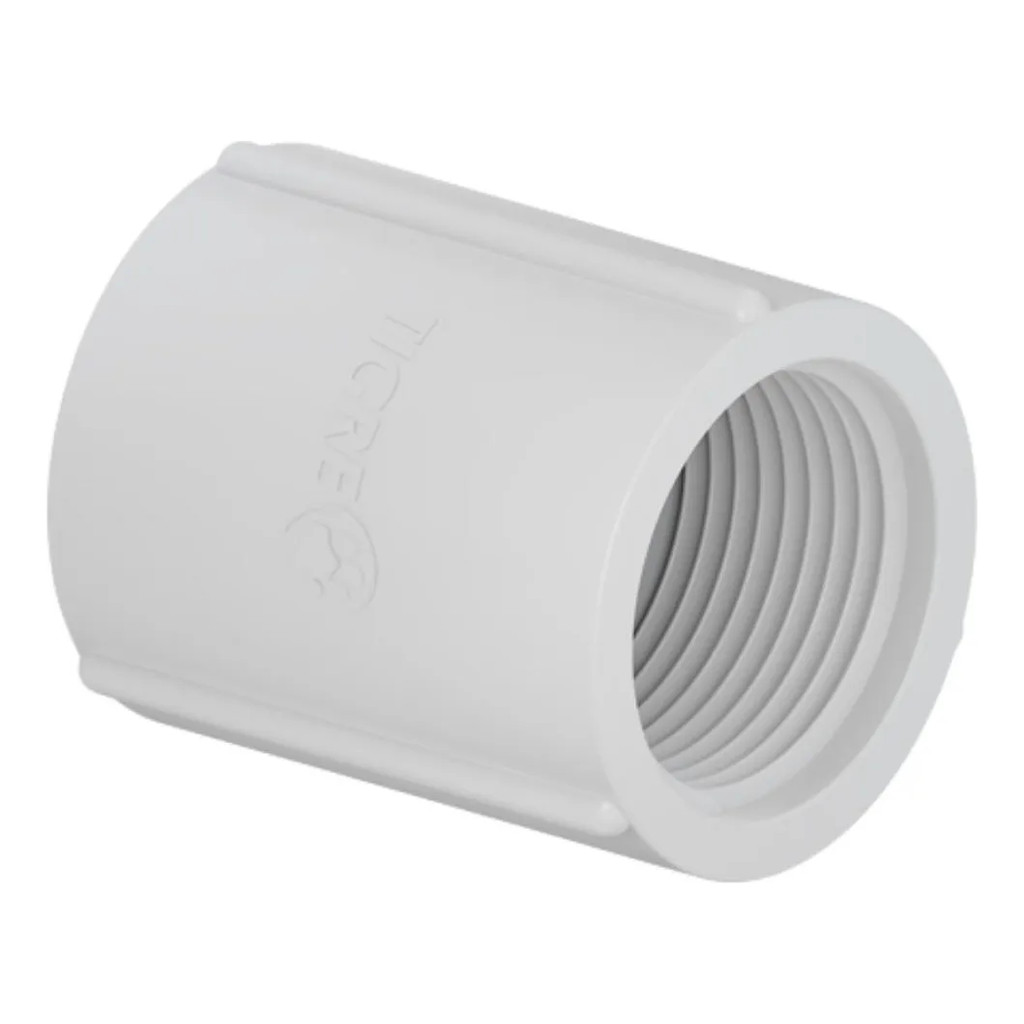 Luva Roscável Pvc 1 Polegada Tigre 32mm Branca