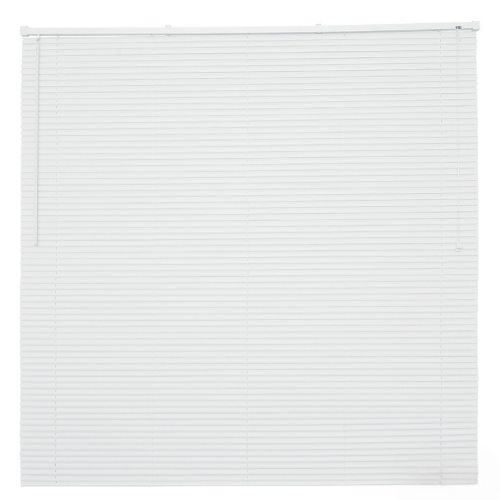 Cortina Persiana Horizontal Premier Pvc Off Completa Cor Branca Evolux