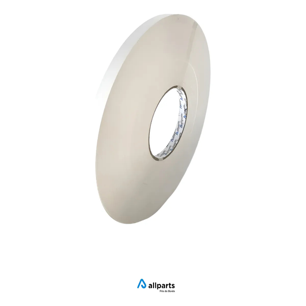 Fita de Borda Branca 19mm 300m TX  para MDF Acabamento Móveis Planejados Armários Cozinha PVC
