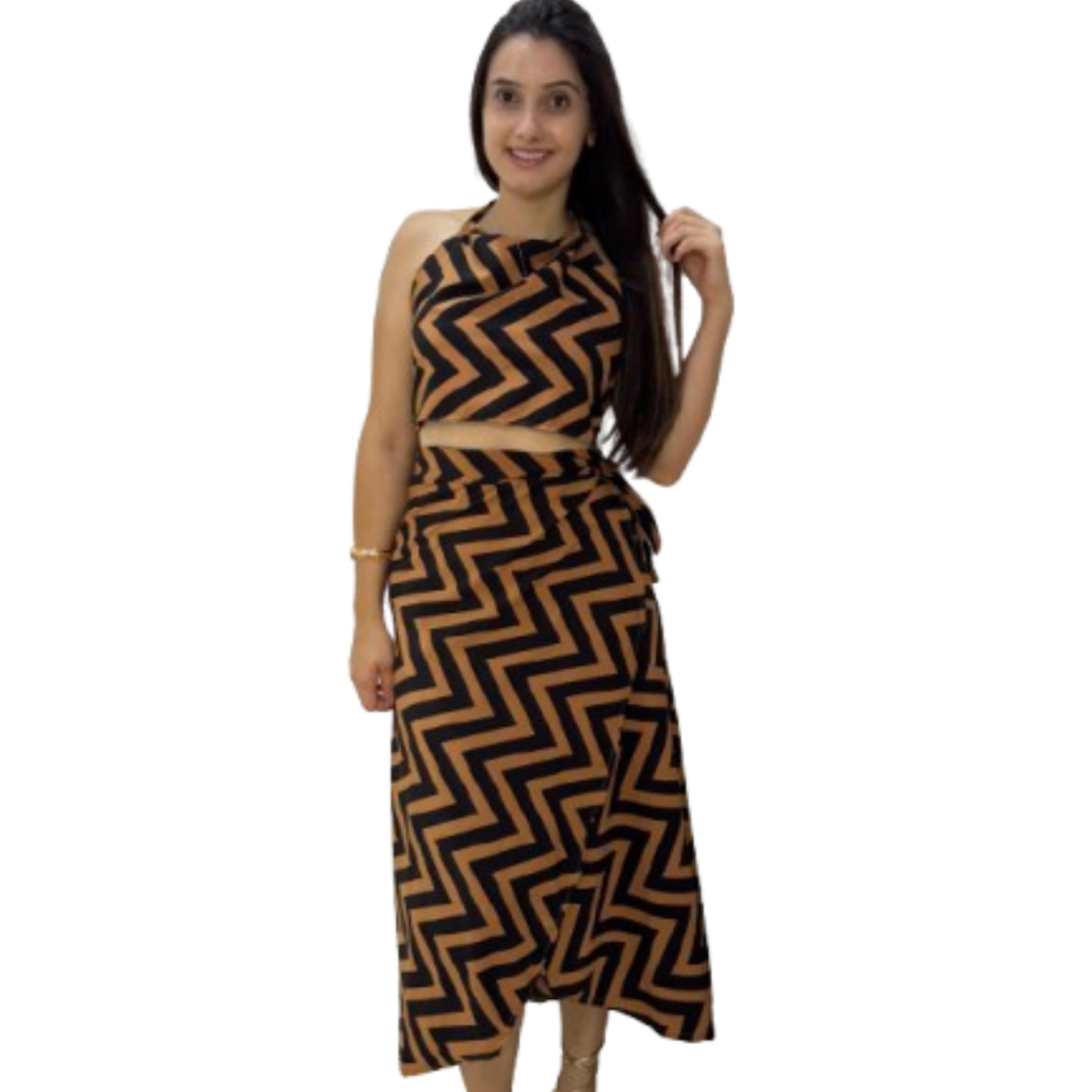 saia mais croopped conjunto estampado foral feminino envelope com tira de amarrar transpassada
