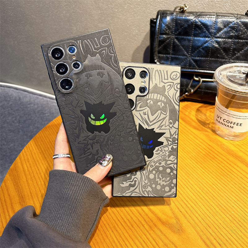 Pulseira De Couro laser Caso Do Telefone Móvel Para Samsung S22 S23 S24 S25 Ultra Plus Elegante À Prova De Choque