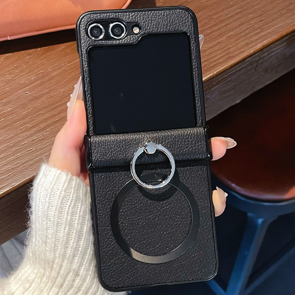 Anel Suporte Dobradiça Proteção Tela Dobrável Capa De Couro Luxo Para MOTO RAZR 70 60 50 40 Ultra