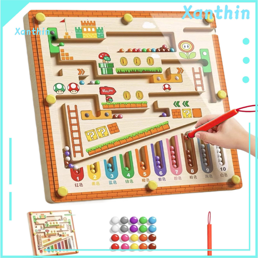 ic Bead Maze Game Classificação De Cores Número Contando Habilidades Motoras Finas Treinamento De Foco Ló