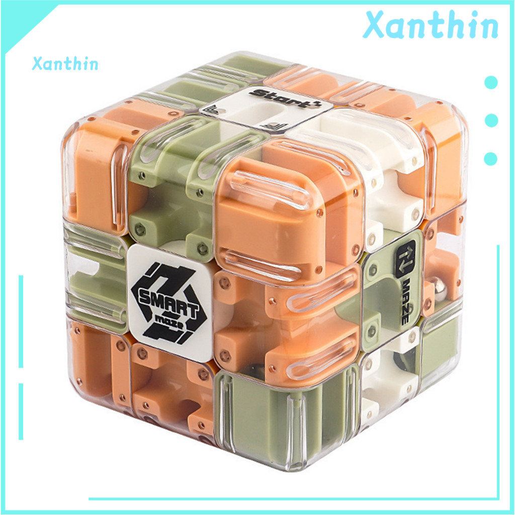 Ball Maze Cube Toy Bead 1 or 2 Pcs 3d Puzzle Brain Teaser Handheld Rolling for Kids Adults Educational Spatial Recogniti