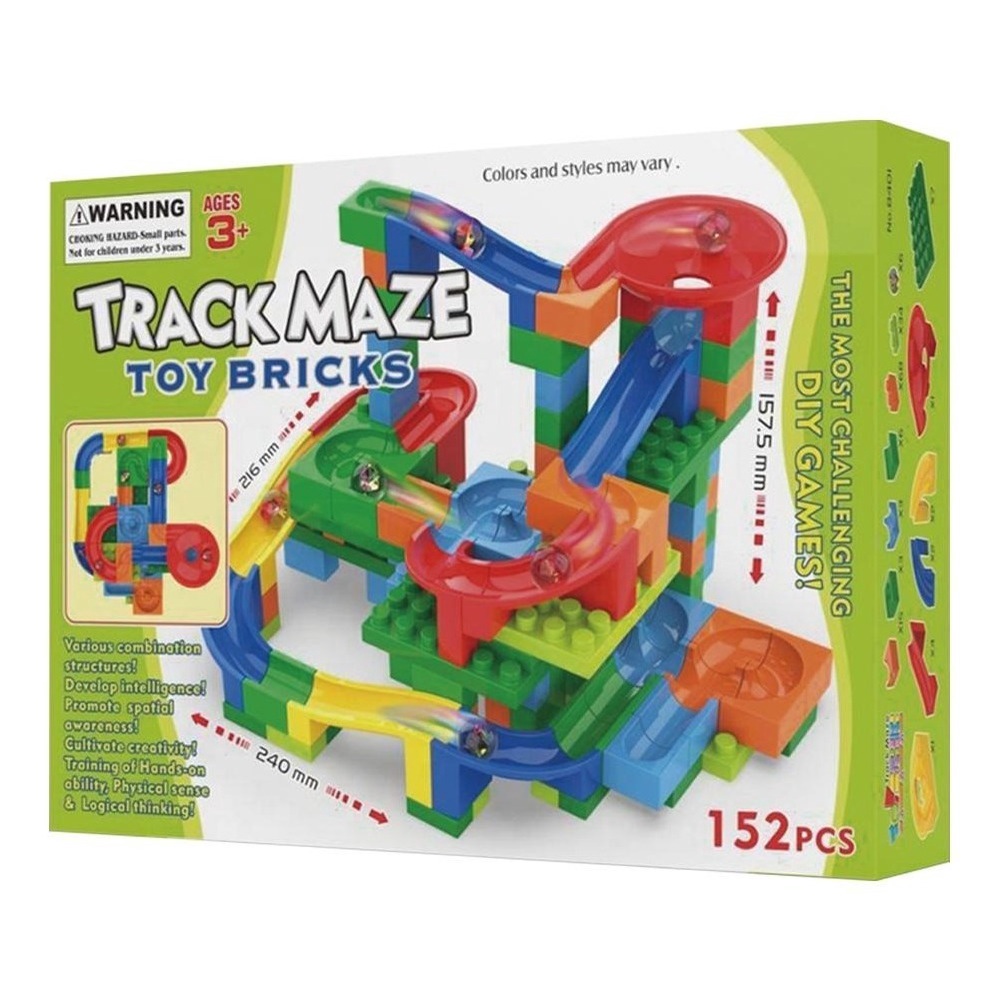 Rola Bola maze track bloco de monte 152 Pçs