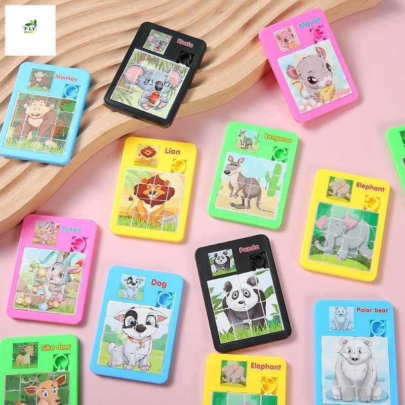 10pcs Animal Maze Puzzle Toy-Jogo Educacional De Slides Para Crianças De 3 A 6 Anos