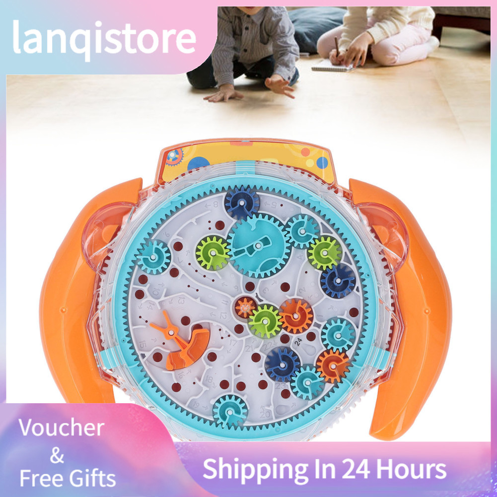 Lanqistore Aqur2020 3D Maze Puzzle Interativo Cérebro Teaser Brinquedo Portátil Jogo Interação Pai-Filho Laranja