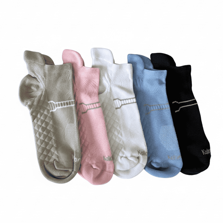 Kit 5 Pares Meias textura Cano Curto Premium