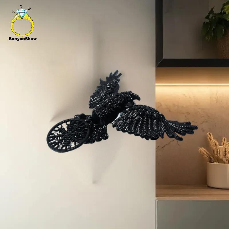 [BANY] 1/2 Pcs Halloween Vintage Corvo Grampo De Cabelo Gótico Viking Bruxa Hairpin Cosplay Festa Acessórios Para Mulher