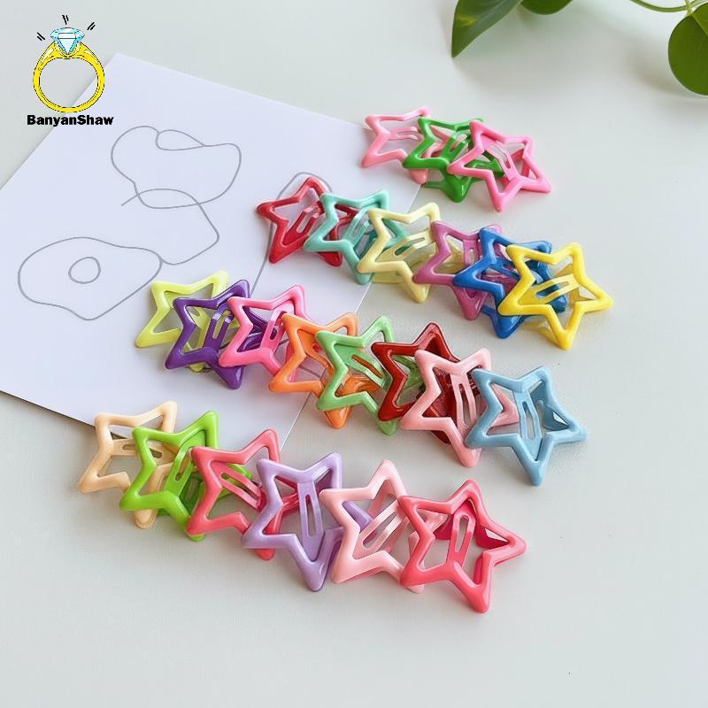 [BANY] Grampos De Cabelo De Liga Em Forma De Estrela Vazados , Acessórios À Prova De Ferrugem , 20/50/100 Unidades , Pre