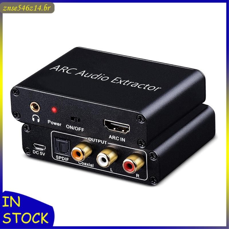 [Jbrw] Conversor De Áudio ARC , 192KHz/Para Óptico/Coaxial/Entrada De 3.5 Mm TV/Projetor/Alto-Falante/Barra De Som/Ampli