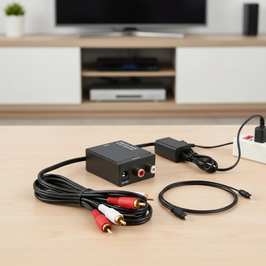 Conversor Óptico E Coaxial Digital P Rca Analogico