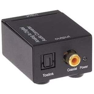 ADAPTADOR CONVERSOR OPTICO TOSRSLINK COAXIAL DIGITAL PARA RCA XC-CV/OP