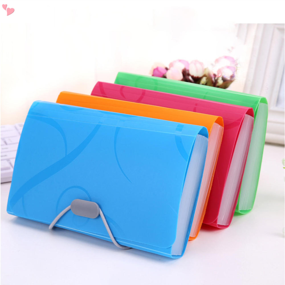 A6/B6 Pasta De Arquivo , Organizador Accordion , 13 Bolsos , Tamanho Da Carta , Expansão Portátil Para Documentos Em Papel , Fechamento Bungee , Branco