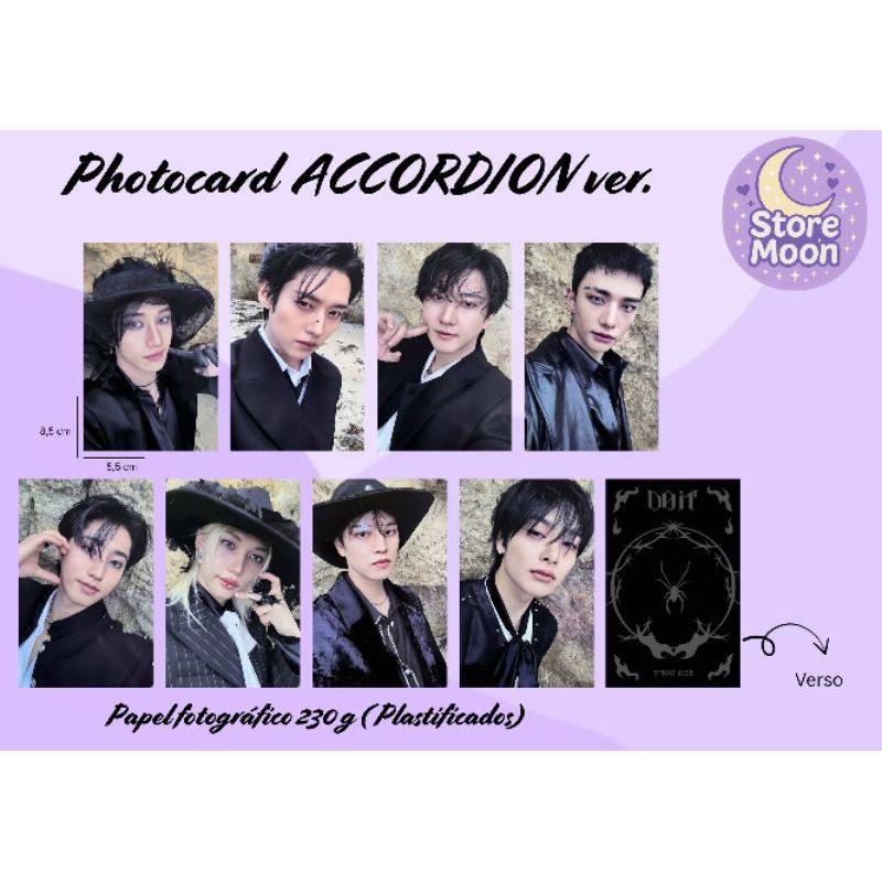 photocard straykids DOIT fanmade ACCORDION ver.