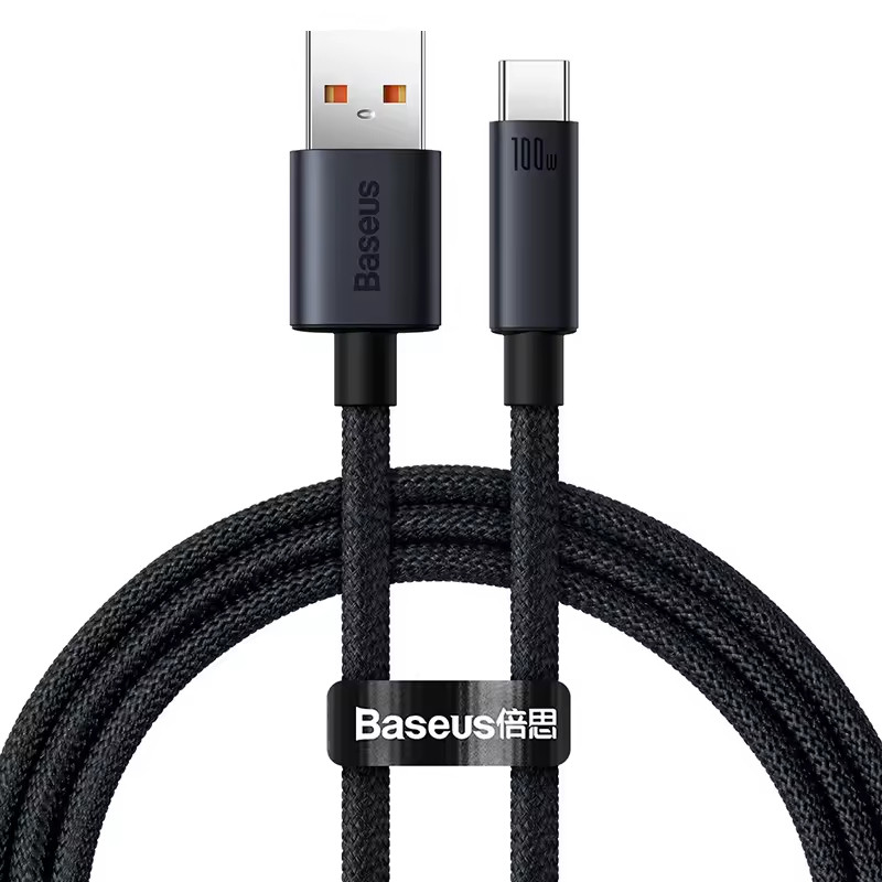 Cabo Tipo C Baseus 100W 5A Original Fast Charge USB-C Alta Velocidade