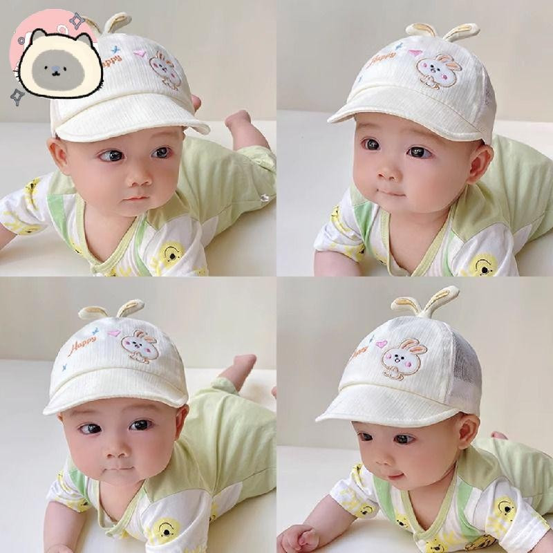 Bebê Infantil Chapéu Dos Desenhos Animados Estilo Coelho Adequado Para O Verão Fino Boné De Beisebol Bonito Malha Respir