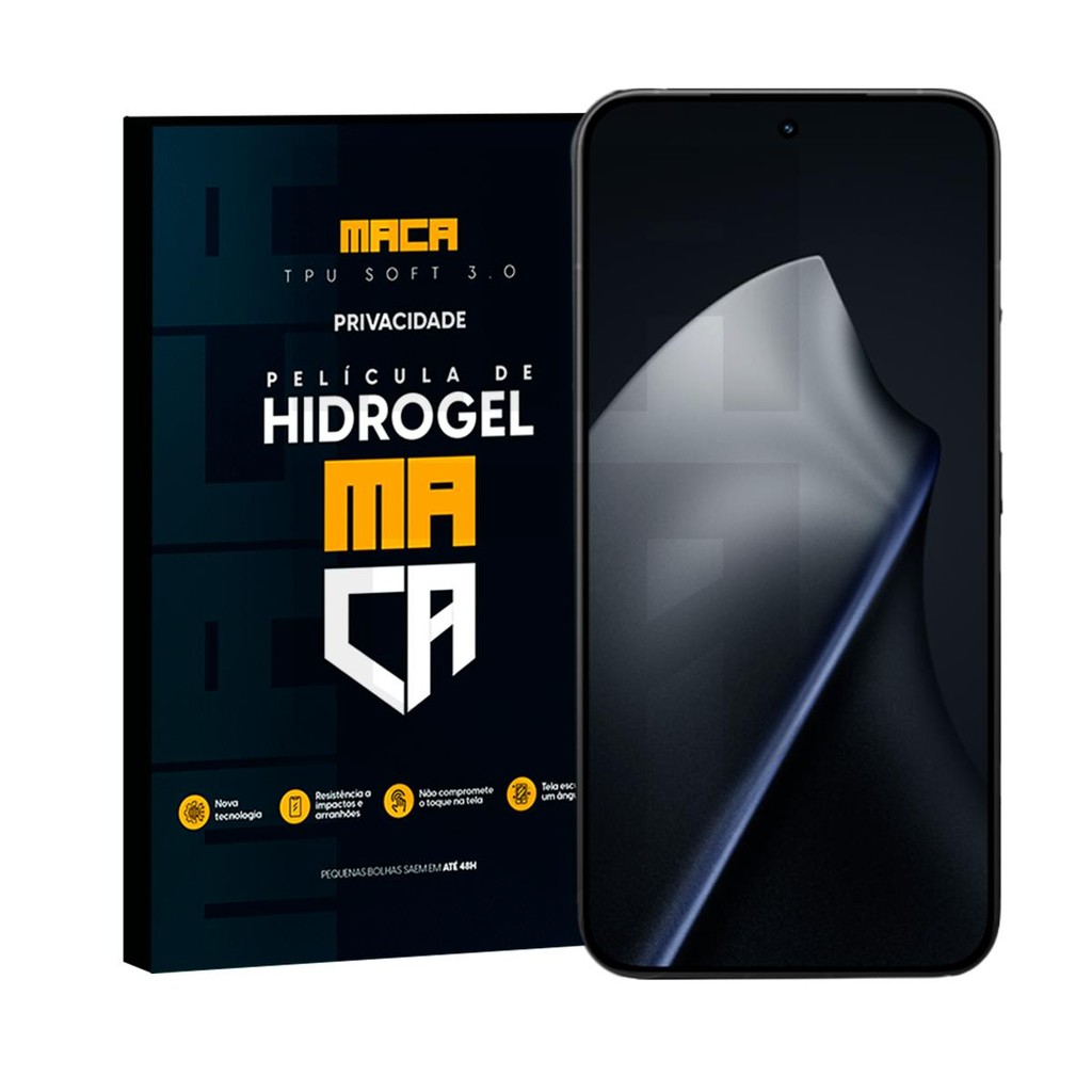 Película Hidrogel Tela Frontal Xiaomi 15T Pro Privacidade