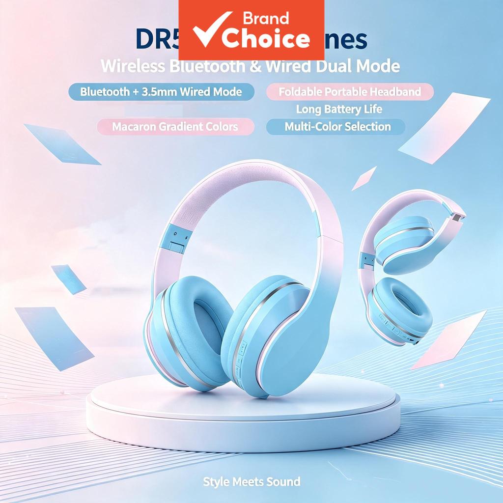 SPRISE DR56 Fones De Ouvido Dobráveis Sem Fio Bluetooth5.1 40mm Driver 50H Playtime Com Modo Duplo HiFi Som Estéreo Infa