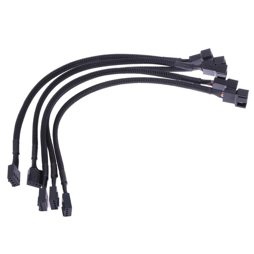FIWICKA Cabos De Alimentação De 4 Pinos Macho Para Fêmea Plug Backword Ventilador 4P Adaptador Cabo Sistema De Refrigera