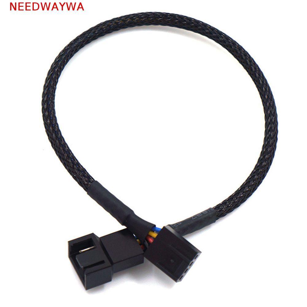 NEEDWAYWA Cabos De Alimentação De 4 Pinos Macho Para Fêmea Plug Backword CPU Ventilador Sistema De Resfriamento De Fio 2