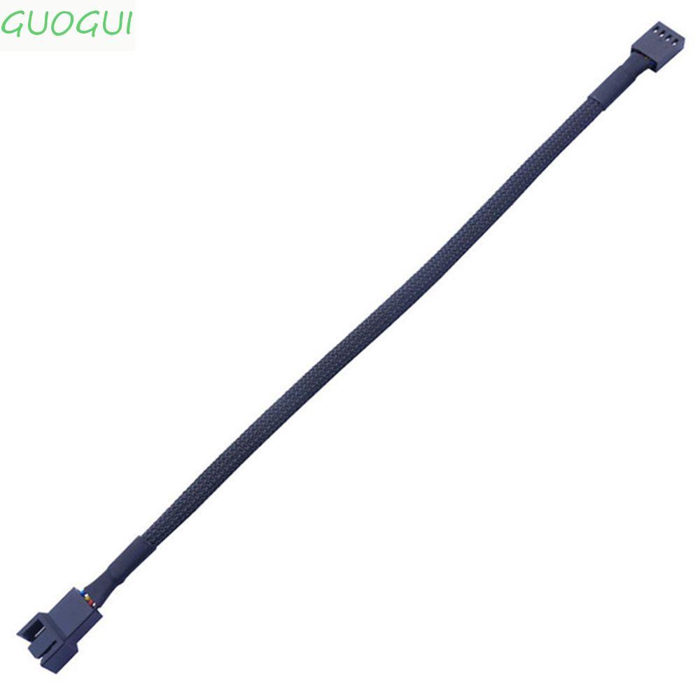 GUOGUI Cabo De Extensão De Ventilador CPU Conector Plug Backword Sistema De Resfriamento De Fio 27/42/60/80cm De 3 Pinos