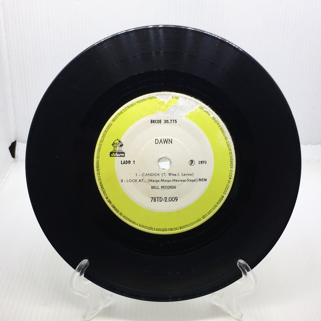 LP Compacto - Dawn - Lado 1: Candida / Look At e Lado 2: Knock Three Time / Home