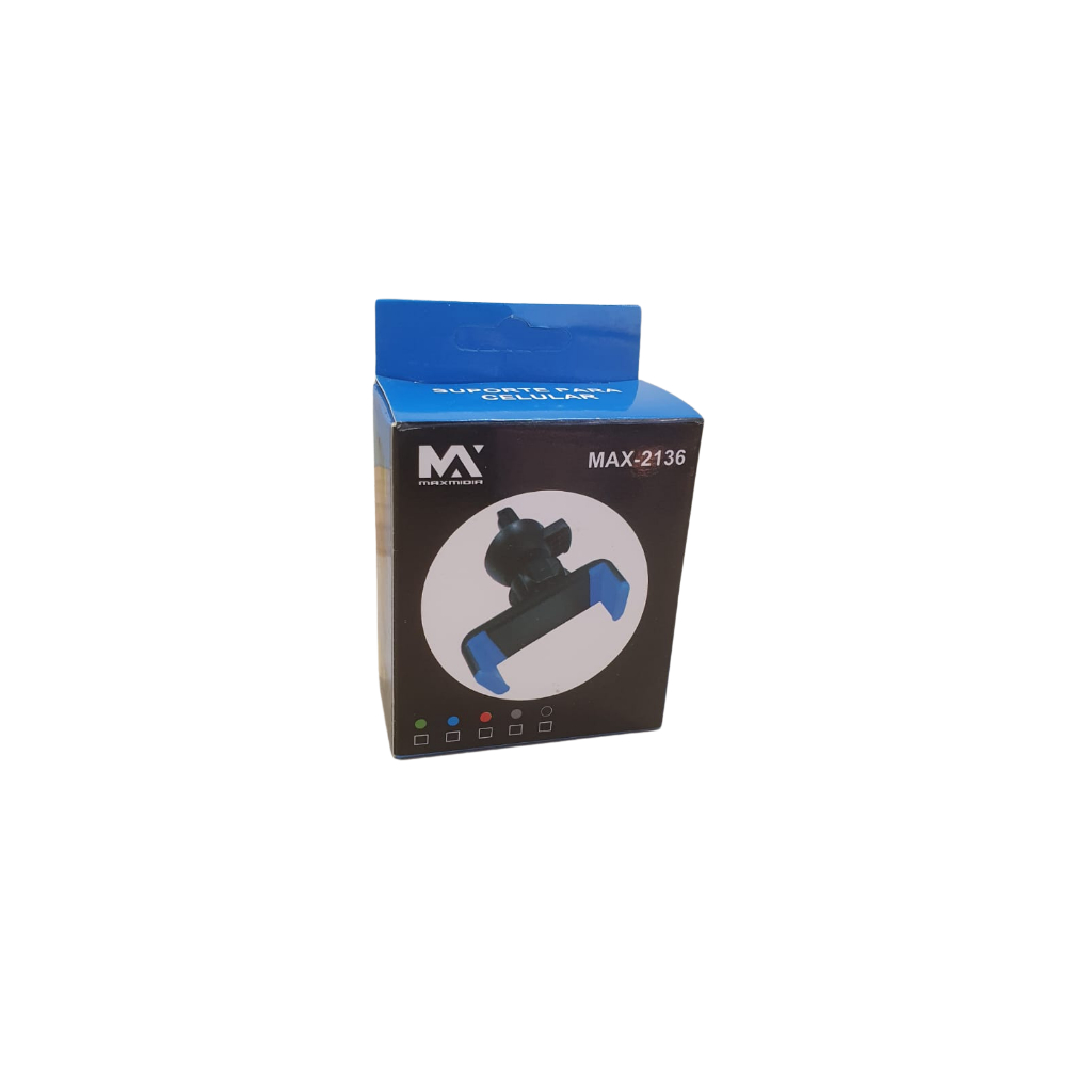 Suporte Celular Veicular Com Presilha MAX-2136 Universal