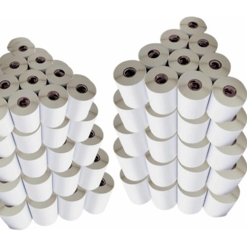 100 Rolos Etiqueta Adesiva Couchê 10x5cm | 1/2/3/4 Packs | Uso Profissional Intensivo