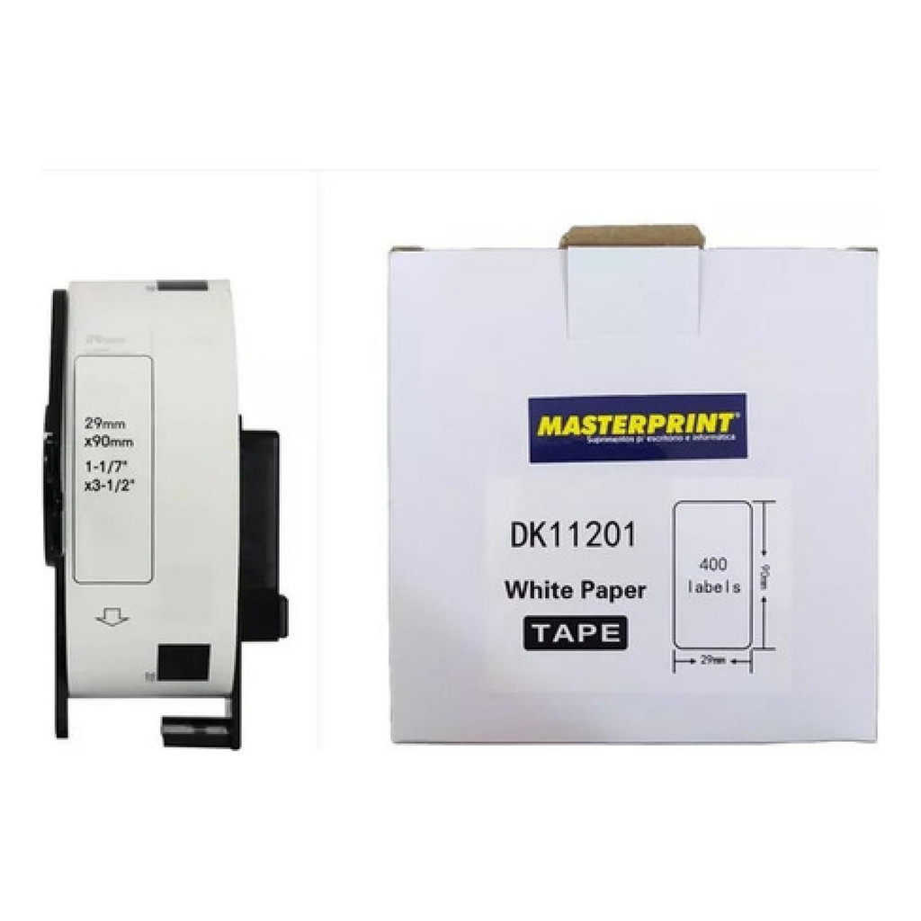 4x Etiqueta Compatível Brother DK-1201 QL-800 | 1/2/3/4 Packs | Acabamento Premium