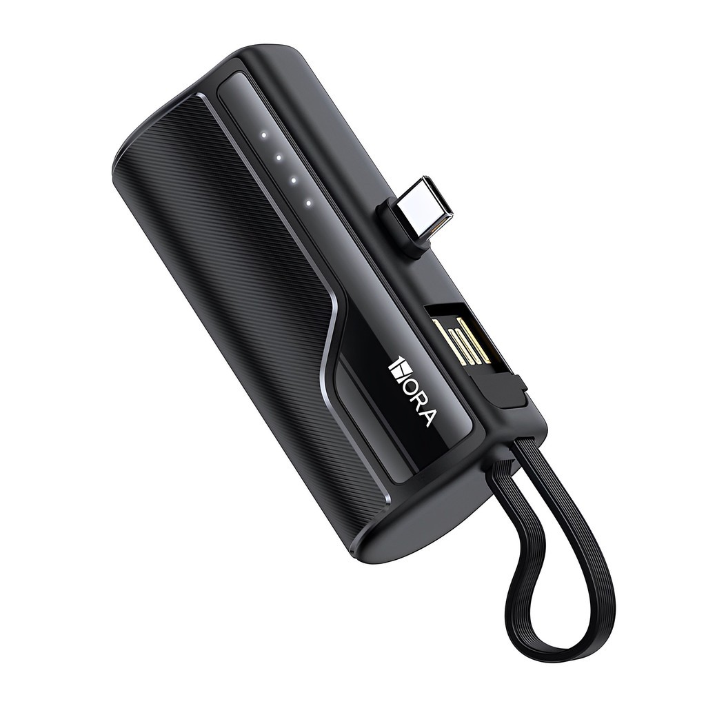 Power Bank 4500mAh, 1Hora, Bateria Portátil, Preto