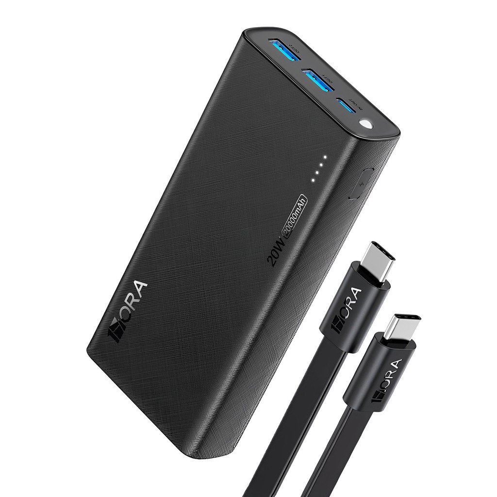 Bateria 1Hora Pd20W Power Bank 2000Mah Preta
