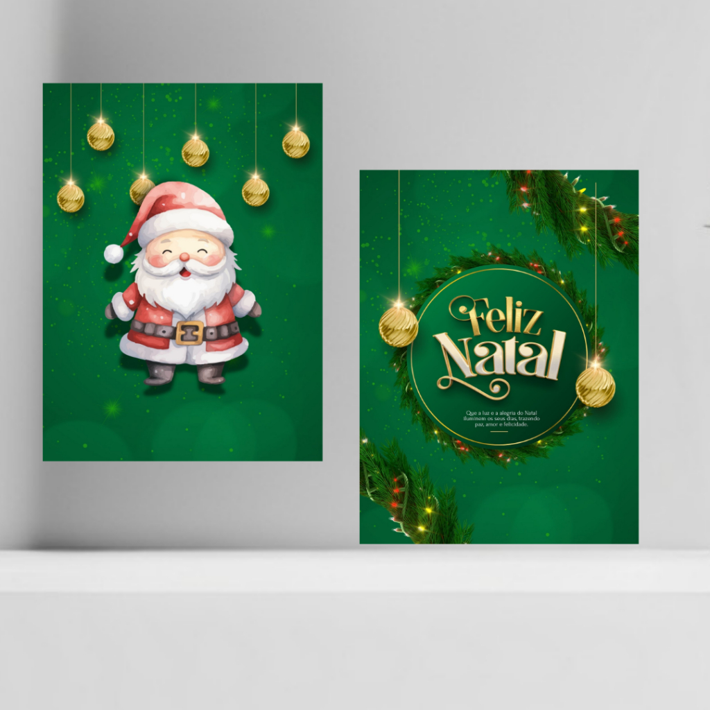 Kit Quadro Decorativo Feliz Natal - Placa MDF 20x28cm