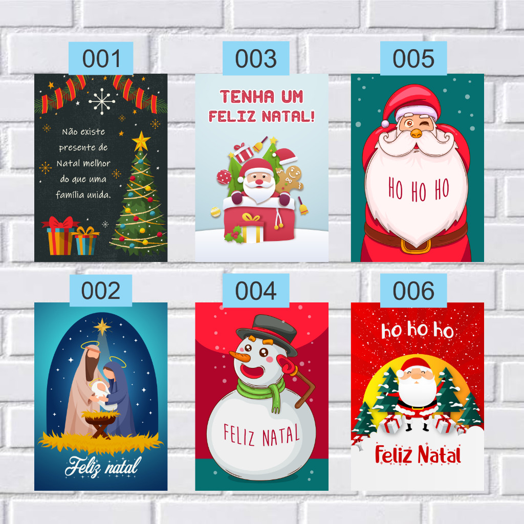 Kit 15 Quadros  Placas Decorativos 10x15 em MDF Natal Treno Papai Noel Arvore de Natal