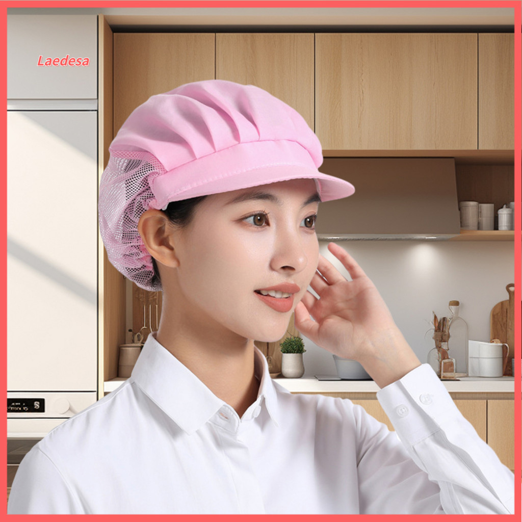 Elastic Working Hat Hair Cover Cap Breathable Mesh Work Lightweight Washable High for Men Women – Soft Comfortable Wor