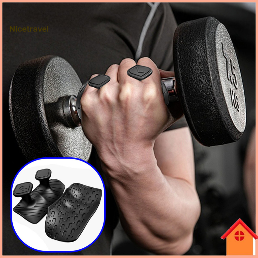 Washable Workout Grips Easy Clean Hand Protectors 1 Pair Anti-slip Silicone for Men Women – Fingerless Palm Protection