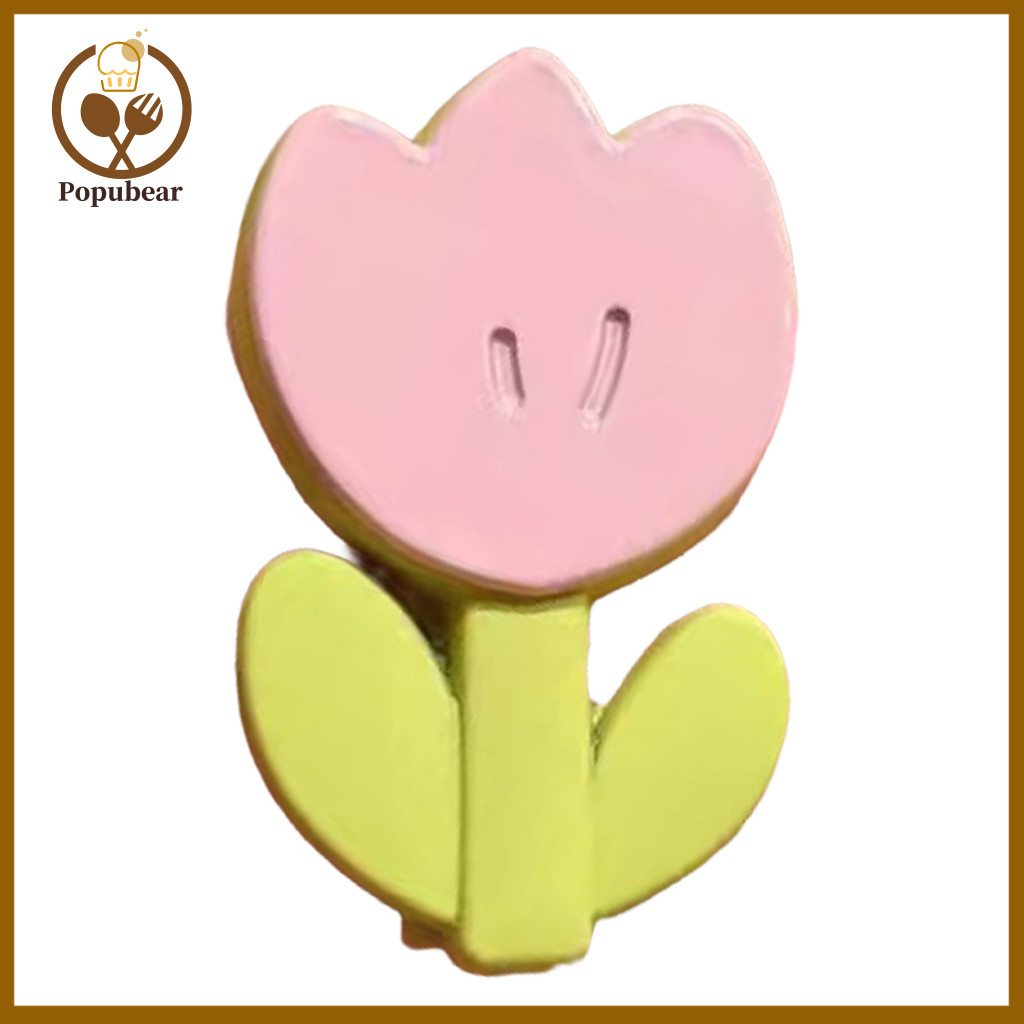 Hairpin Clip Stable Base 3pcs Girls Tulip Hairpins Non-slip Small Hair Clips Invisible Fixation Smooth Surface Side Bang