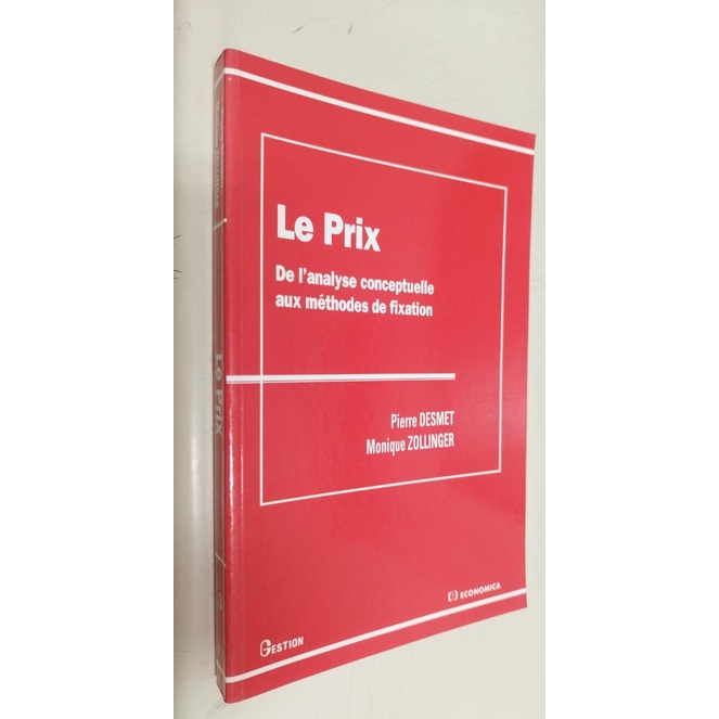 Le Prix: de Analyse Conceptuelle Aux Methodes Fixation