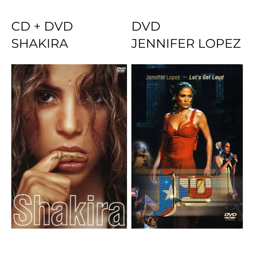 Shakira e Jennifer Lopez - CD+DVD Oral Fixation Tour / DVD Let's Get Loud