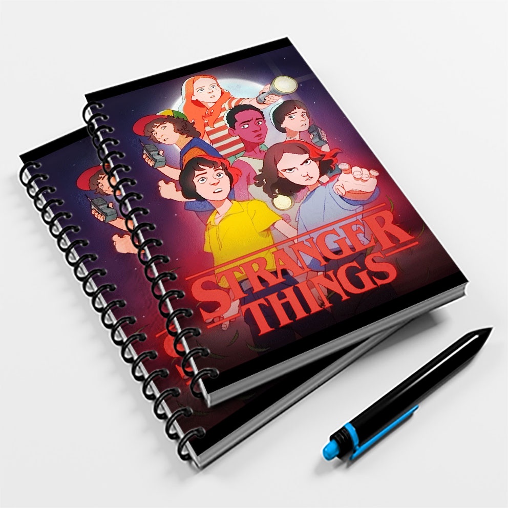 Caderno Universitário 10 Mat Stranger Things Mod.01