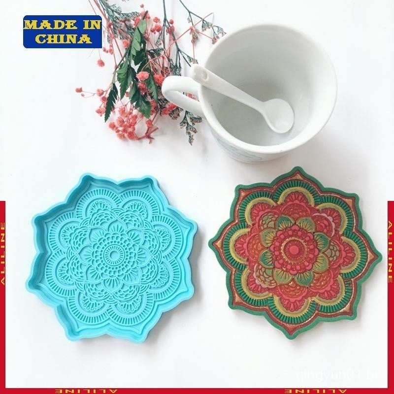 Molde Montanha-Russa Arts Craft Cups Mats Mold Casa Ferramenta Fundição