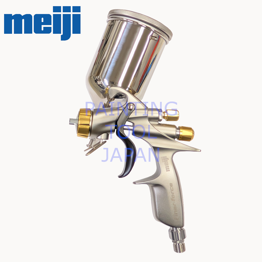 Meiji FINER FORCE B 1.6mm Side cup Pistola de Pintura for Clear coat Base color paint Car repair