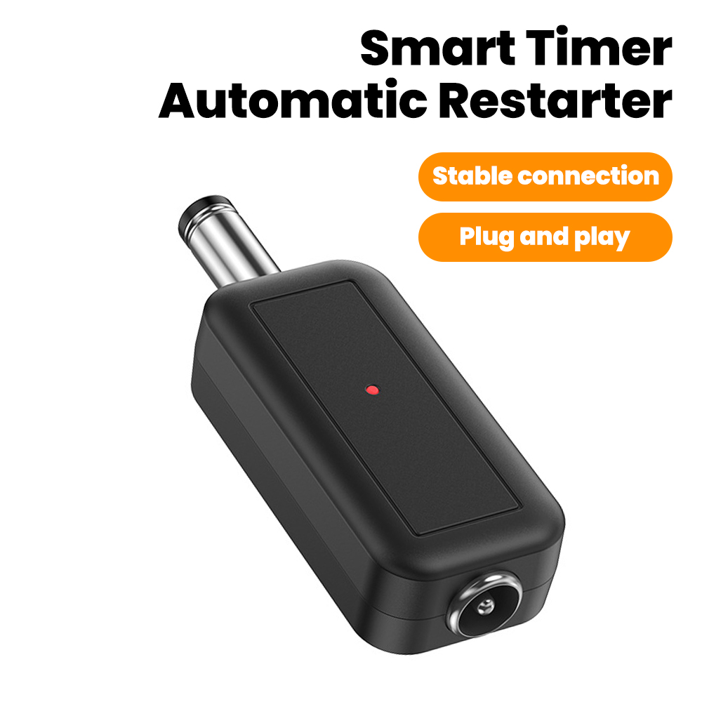 DC WiFi Auto Reboot Roteador 24H Desligamento Automático Reset Ferramenta 5.5x2.1mm Linha de Controle Reinicialização